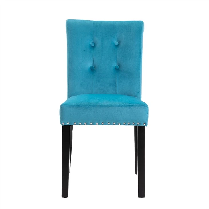 Lub rooj noj mov yooj yim nrog Velvet Fabric Cover