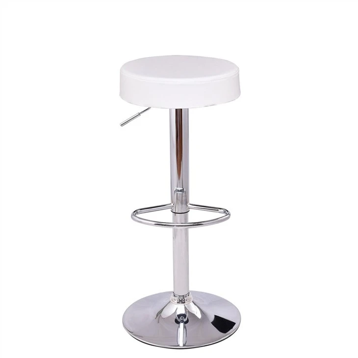 Round Seat PU tawv Bar quav