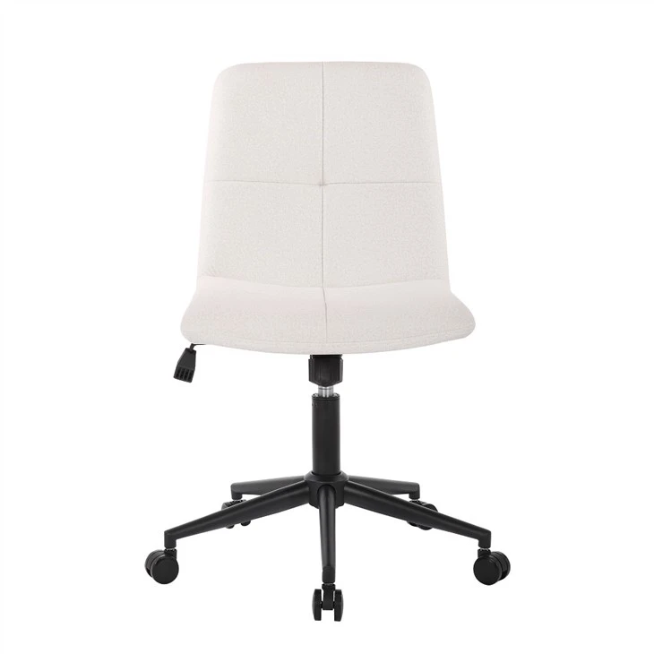 Ergonomic Swivel Fabric Chair Lub Rooj Zaum Hauv Tsev