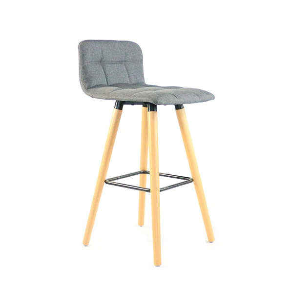 Npuag High Bar Stool Bar Chairs nrog Back