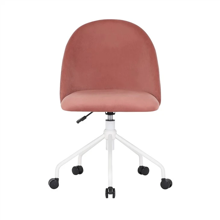 Morden Style Swivel Lub Rooj Zaum Hauv Tsev Nrog Velvet Npuag