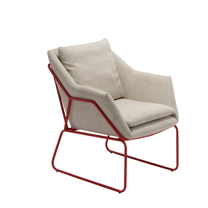 Npuag Arm Chair Nrog Steel Legs