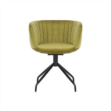 Ergonomic Swivel Leisure Chair Nrog Npuag Npog