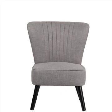 Npuag Upholstered Armless Accent Chair nrog Ntoo ceg OEM