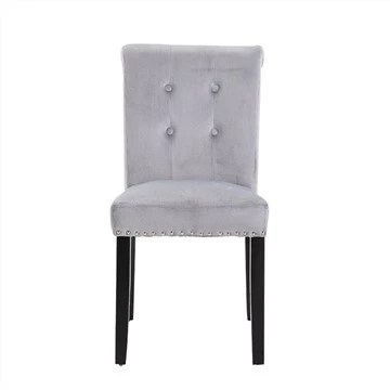 European Style Velvet Fabric Cover Dining Chair