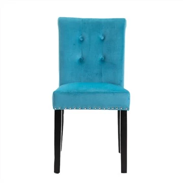 Lub rooj noj mov yooj yim nrog Velvet Fabric Cover