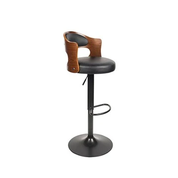 Luxury Leather Bar Stools Adjustable Chair