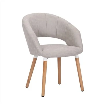 Tshiab Model Fabric Leisure Chair Nrog Beech Ko Taw