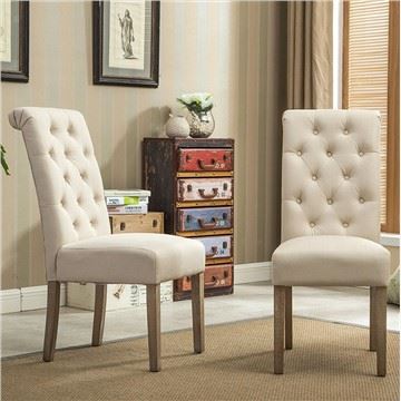 High Back Tufted Dining Chair