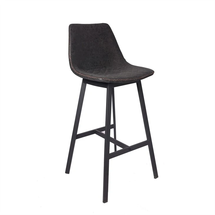 Niaj hnub nimno Bar Chairs High Upholstered Barstools