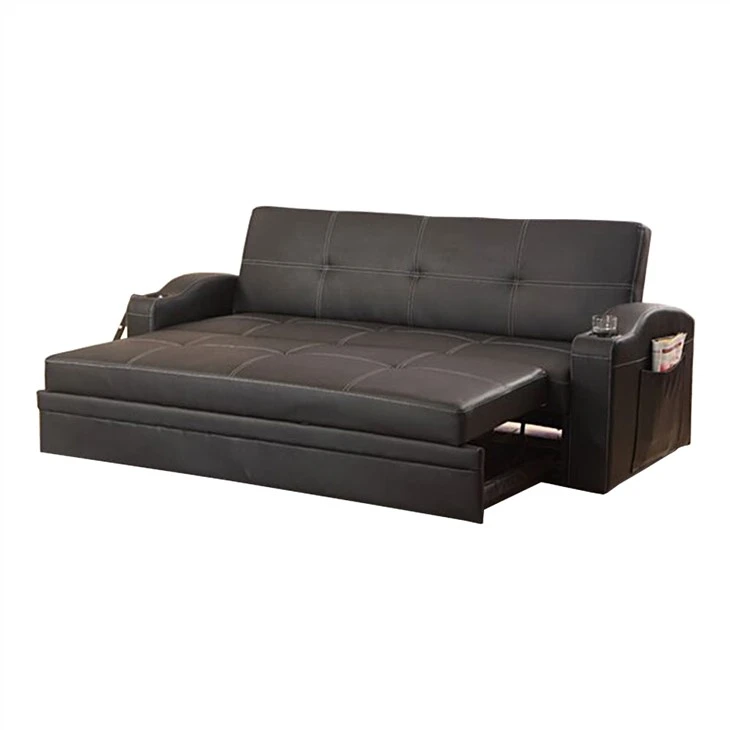 PU tawv Foldable Sofa txaj
