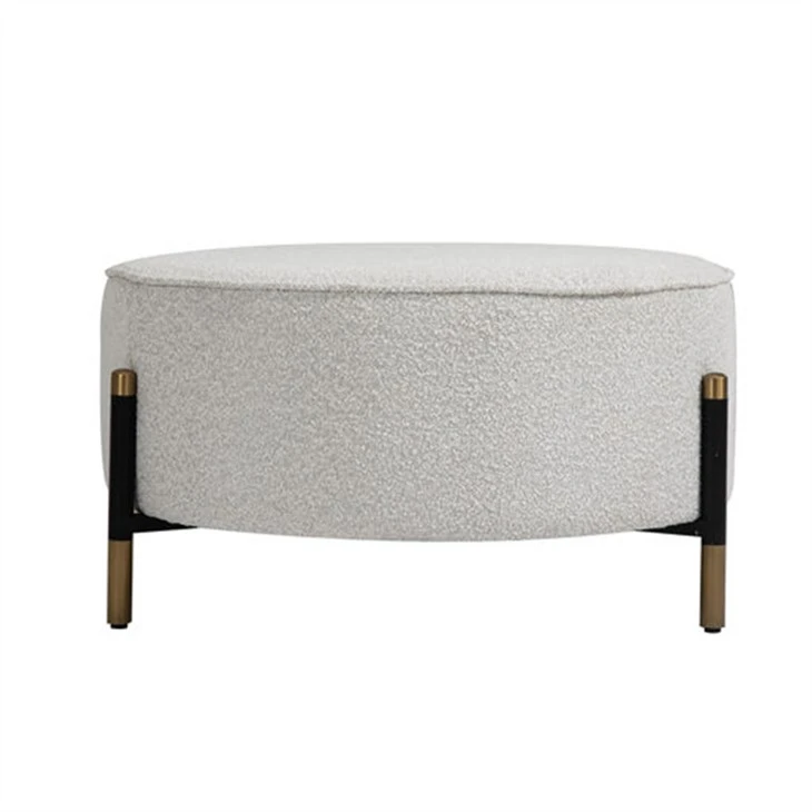 Round Upholstered Ottoman
