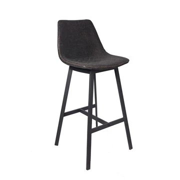 Niaj hnub nimno Bar Chairs High Upholstered Barstools
