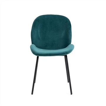 Velvet Dining Chairs nrog hlau ceg