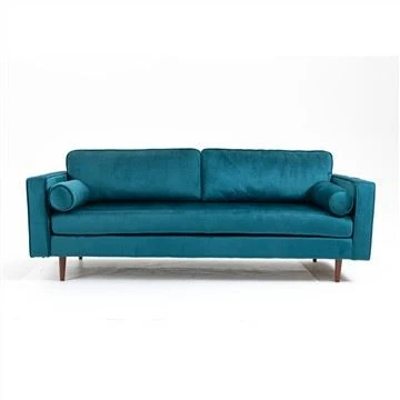 Niaj hnub nimno lub teeb khoom kim heev velvet ntaub sofa