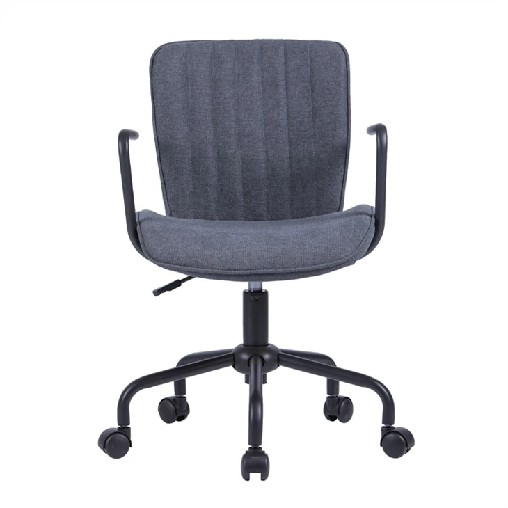 Upholstered Adjustable Swivel Home Office Chair