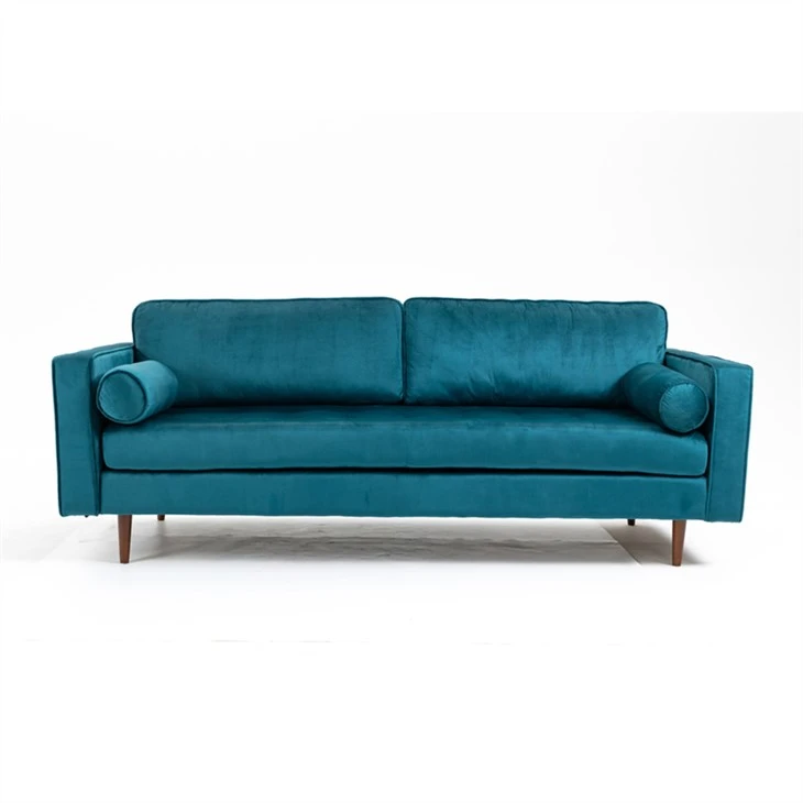 Niaj hnub nimno lub teeb khoom kim heev velvet ntaub sofa