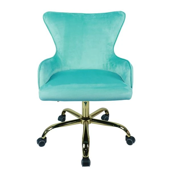Mid-rov qab Lub Teeb Xiav Khov Swivel Task Chair