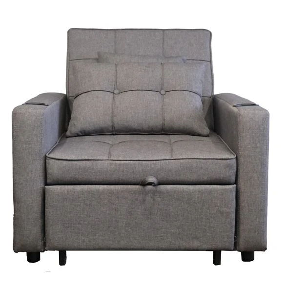 Multifunctional Folding Sofa Bed, Nrog Pillow Sofa txaj
