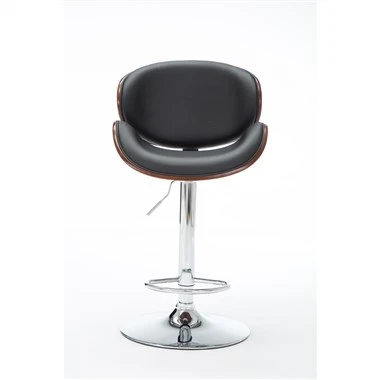 Curved Seats Swivel Armless Bar Chairs
