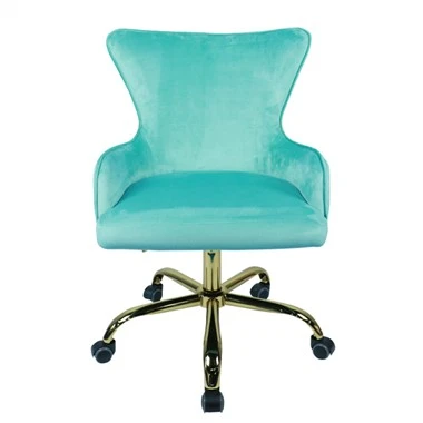 Mid-rov qab Lub Teeb Xiav Khov Swivel Task Chair