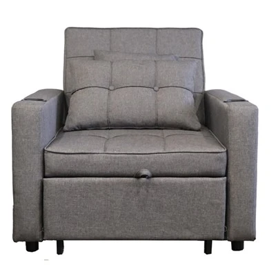 Multifunctional Folding Sofa Bed, Nrog Pillow Sofa txaj