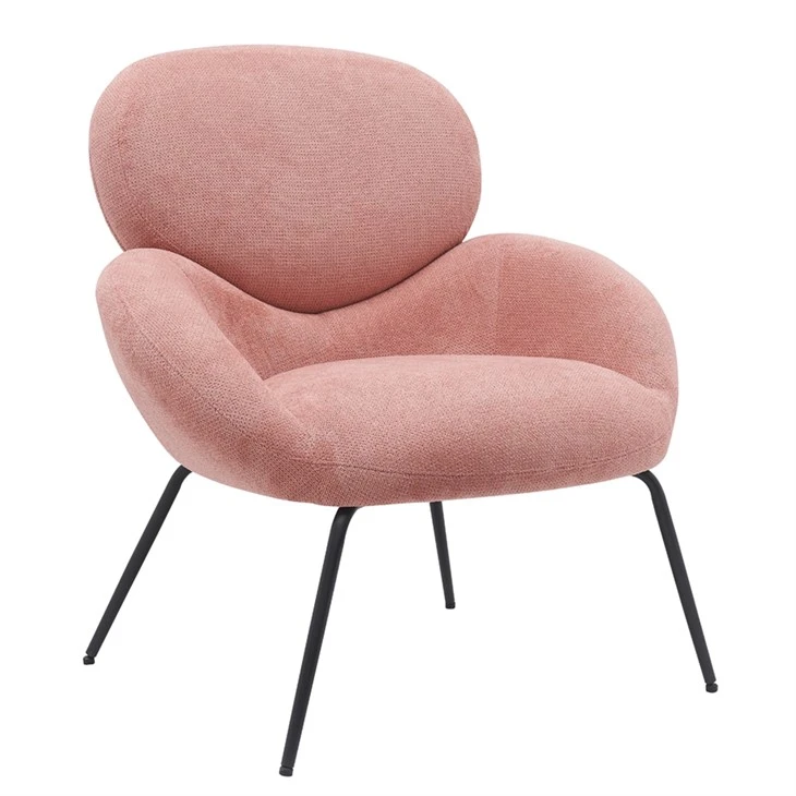 Npuag Accent Chair Nrog Steel Legs